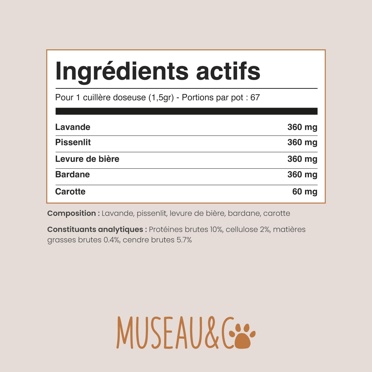 Démangeaisons Chien - Complément Alimentaire Anti-Grattage - Levure de Bière Bardane Pissenlit Lavande - Peau Saine & Pelage Apaisé - Formulé par des Vétérinaires - Fabriqué en France