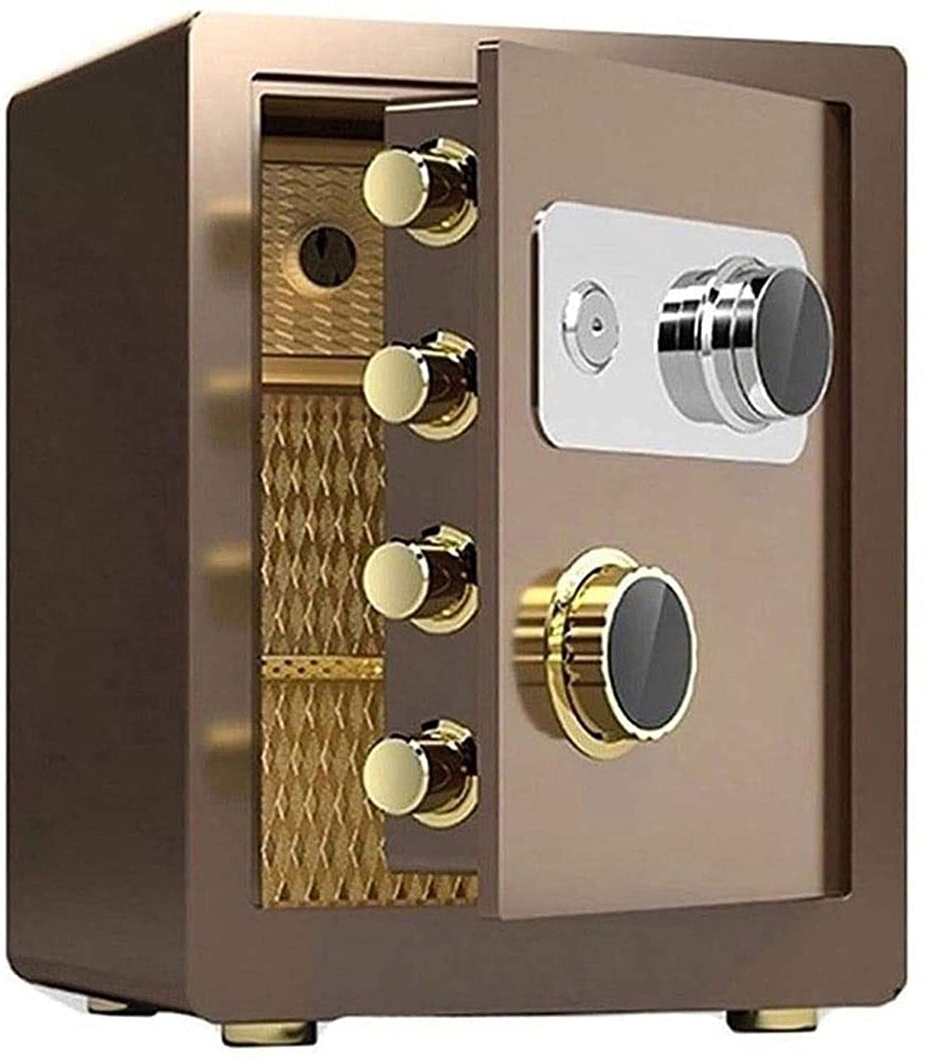 Coffre-fort pour argent et documents : armoire en acier avec serrure à clé