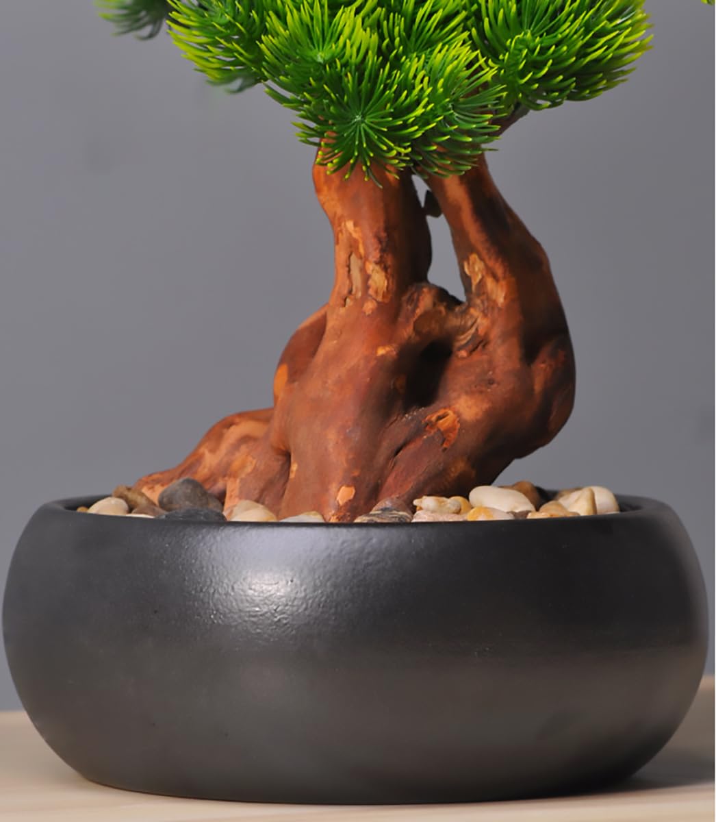 Bonsai Artificiale In Vaso - Pianta Finta Per Casa, Ufficio, Decorazione Realistica, Senza Manutenzione - Foto 3