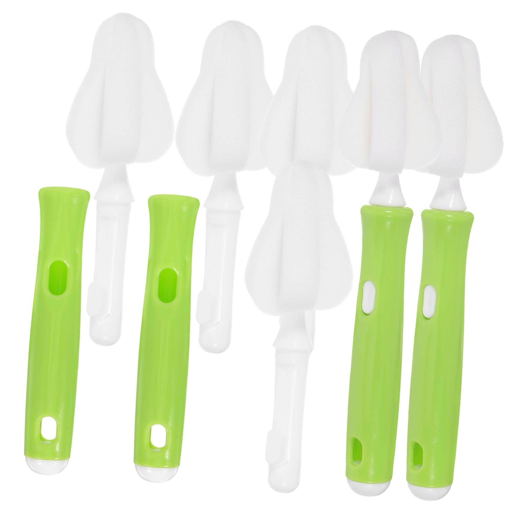 Abaodam 4 Juegos Limpieza Cleaning Sponge cuelga fáciles Botella de Leche Reutilizable Botellas Cepillo para Limpiar chupetes Cepillo Limpiador de chupetes Desmontable Polietileno