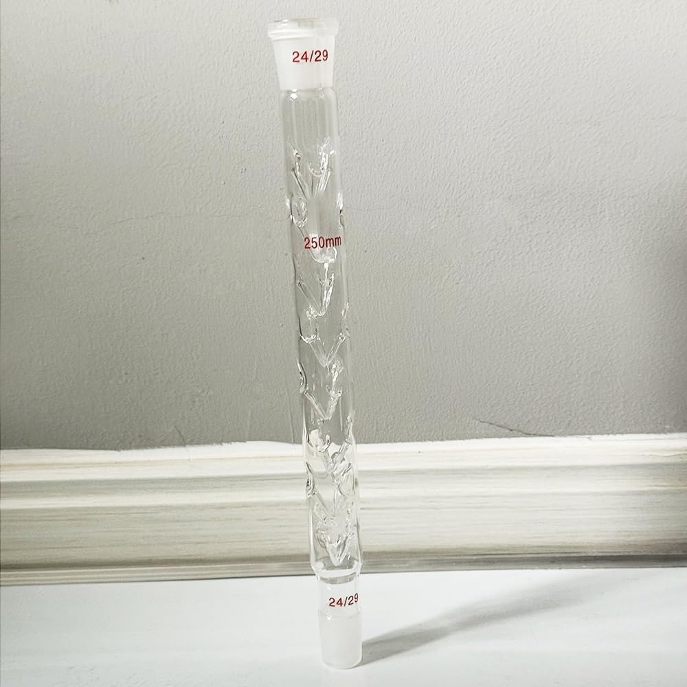 Columna de destilación de vidrio de borosilicato de 250 mm con unión 19/26 24/29 29/32 for laboratorio Equipamiento de laboratorio