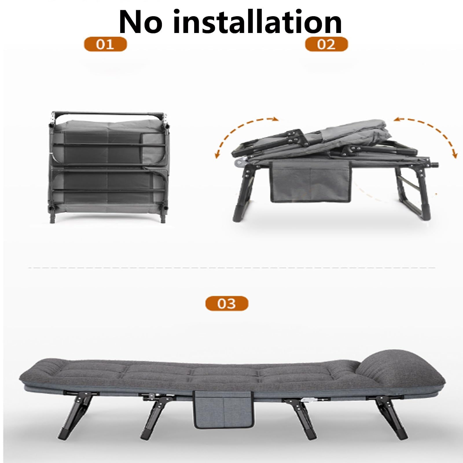 Amazon.com: Folding Bed with Mattress for Adults, Rollaway Beds