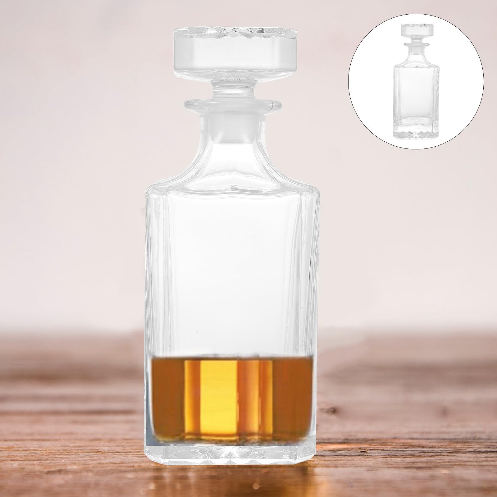Bottiglia Vetro per Liquori, Decanter Decorativo per Port e Vodka