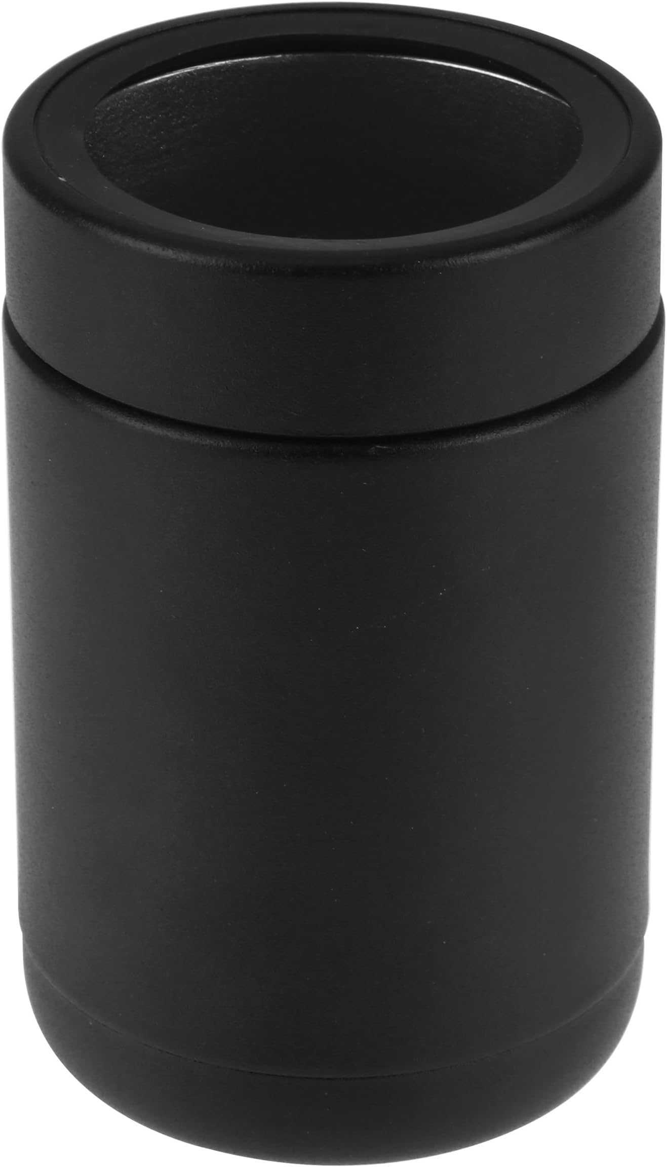Stainless Steel 12oz Vacuum Insulated Can and Bottle cooler| Double Wall Can Cooler For Cans and Bottles | Copper Plated Can Chiller and Metal Cooler | Black