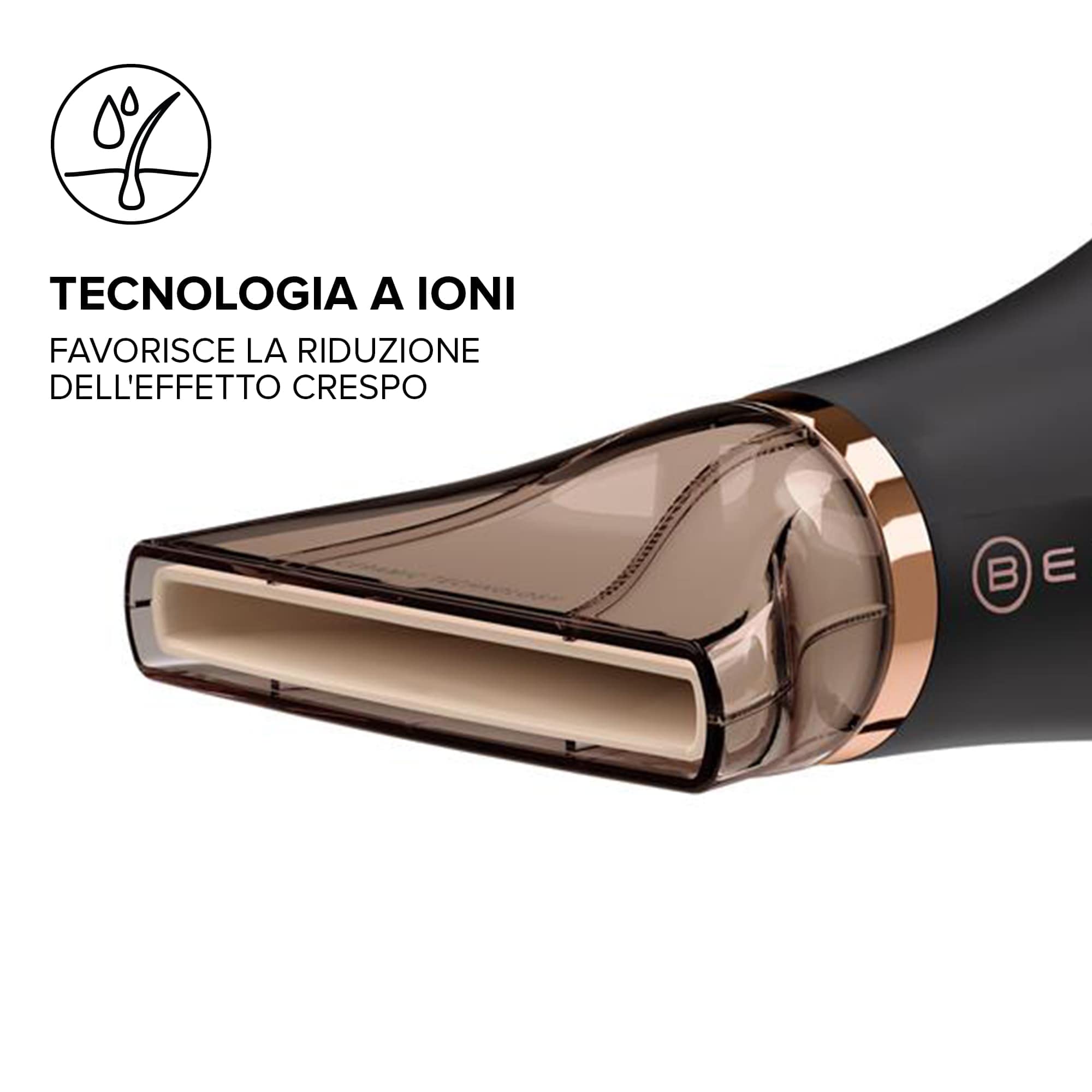 Bellissima Imetec My Pro Ceramic P5 3800, Asciugacapelli a Ioni Professionale 2300W per Capelli Morbidi e Luminosi. Phon con inclusi Diffusore e Convogliatore Ceramico
