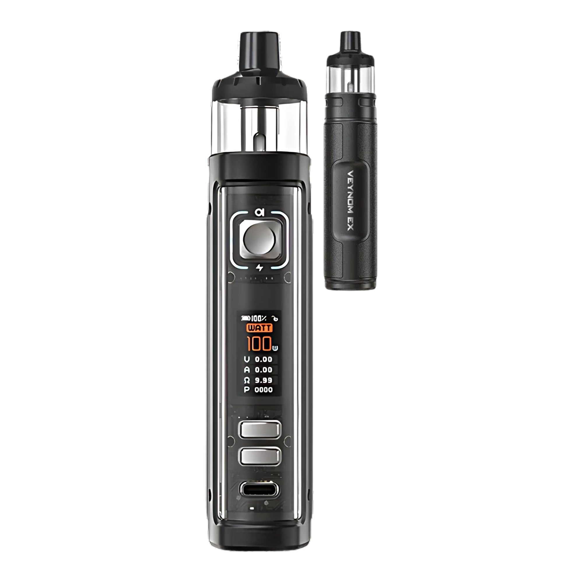 Aspire Veynom EX Vape Kit [Requires 18650 Battery - Sold Separately] E  Cigarette Starter Vape Kit, 100W, Adjustable Airflow, Smooth MTL & DTL  Vaping, No Nicotine [Black]: Amazon.co.uk: Electronics & Photo