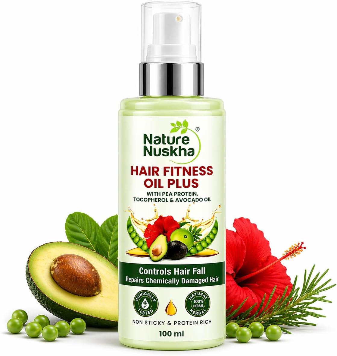 Oil Plus | Clinically Tested Anti Hair Fall Hair Oil | Supports Root Strengthening & Scalp Nourishment | With Vitamin E & Rosemary Oil | For Men & Women | 100ml