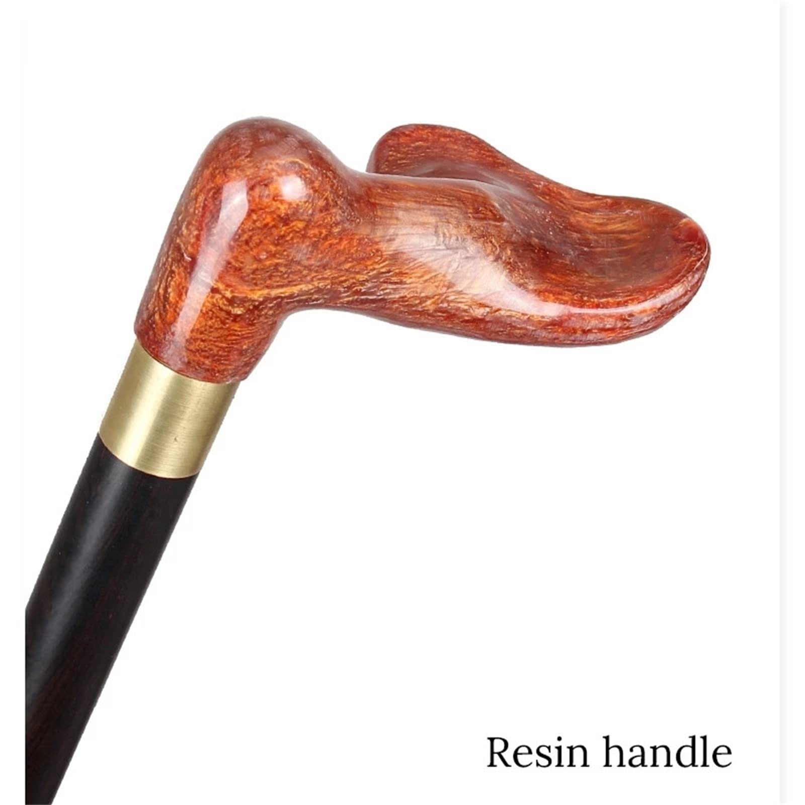 Bastoni da Passeggio Bastone Da Passeggio Con Manico In Resina Canne Di Legno Uomo Canna Decorativa sia per Uomini Che per Donne