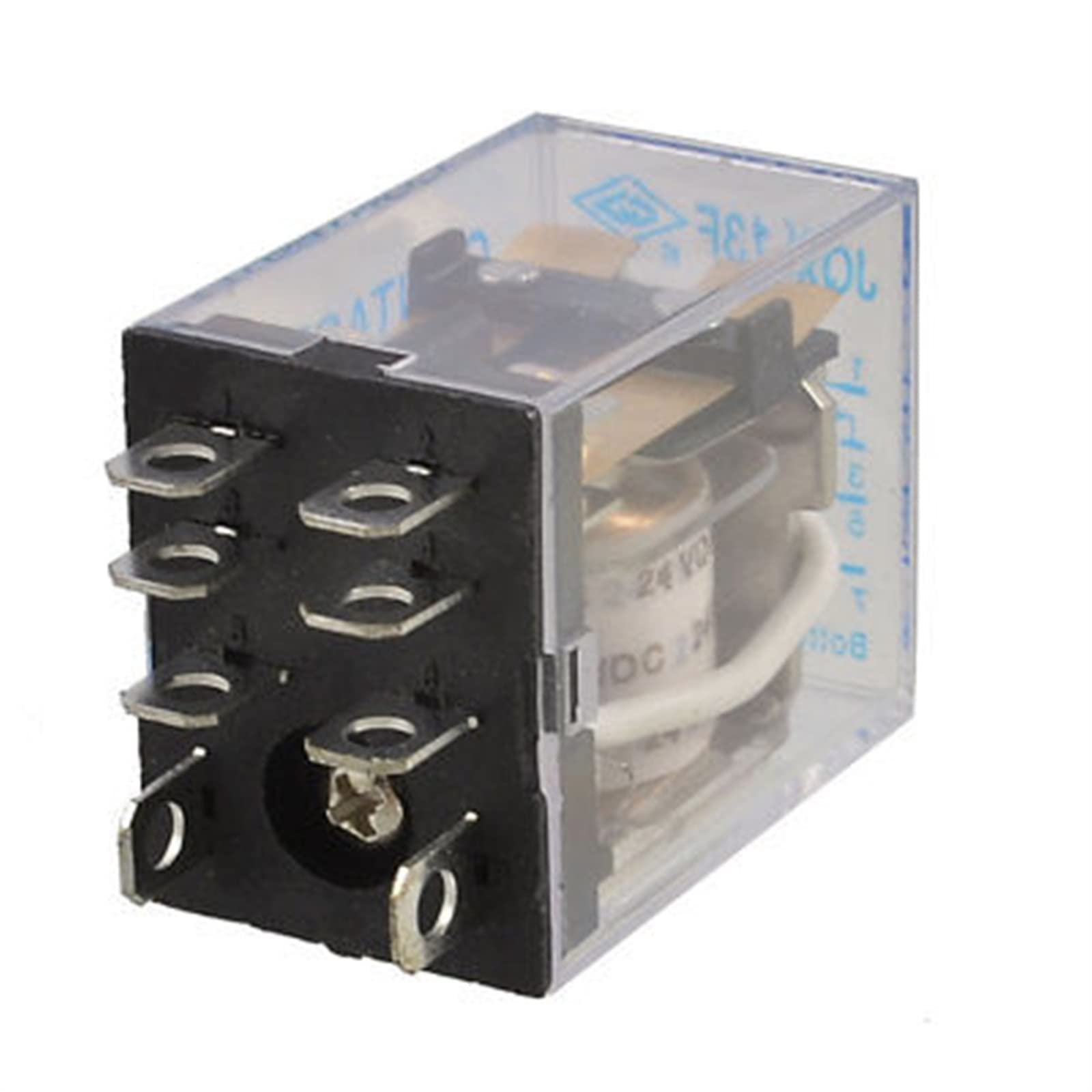 VDOQTLJT 2pcs DC 12V Coil 10A 240VAC 28VDC DPDT Electromagnetic Power Relay JQX-13F2ZA