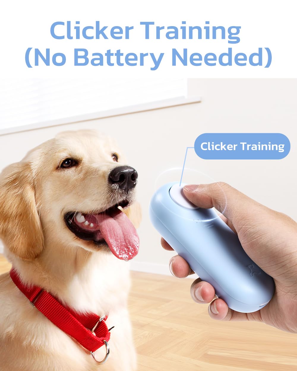 Clicker - Bolsa de entrenamiento para perros y golosinas para perros, alternativa de doble uso, 2 en 1, duradero, ligero (2.3 onzas), fácil de limpiar y manejar, rápido de llenar, diseño innovador