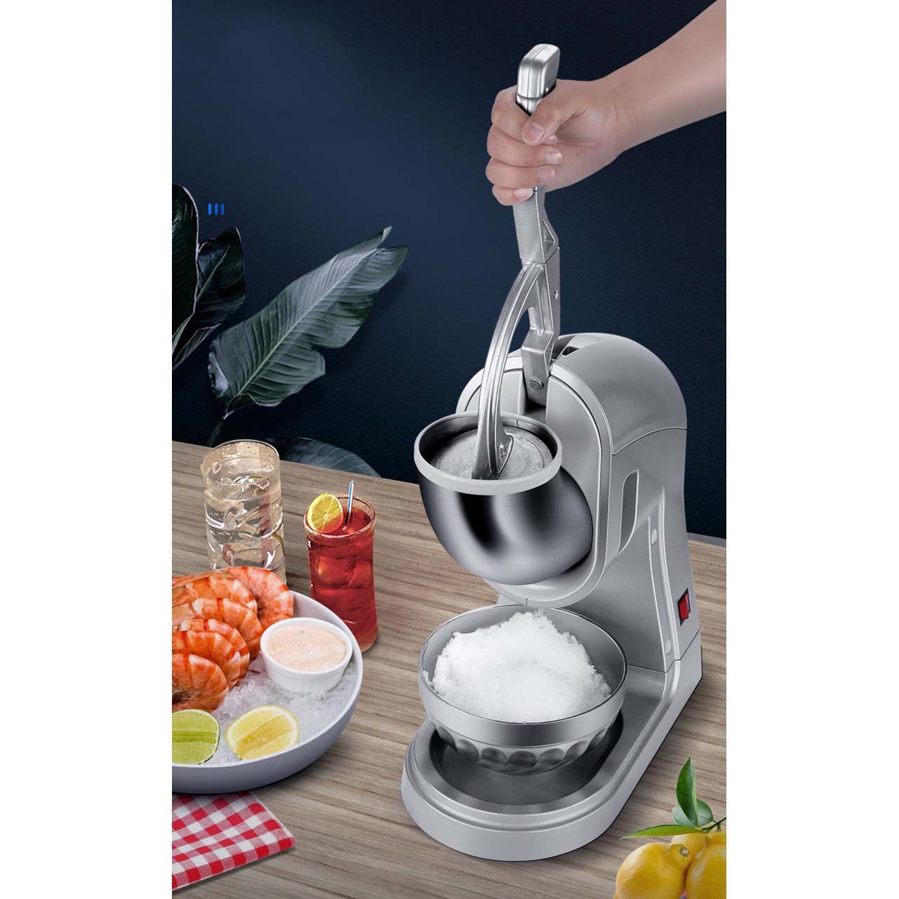 ICE CUBE❗️ Zxw Electric Ice Cube Crusher 1450r/min, Double Knife Quick