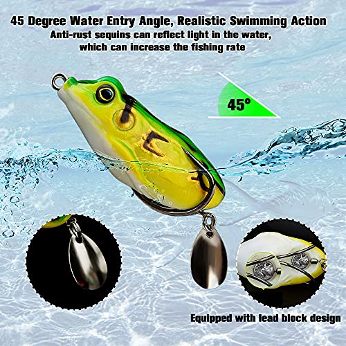 Eagou Diary 5 Pezzi Esche Topwater Rana Ami da