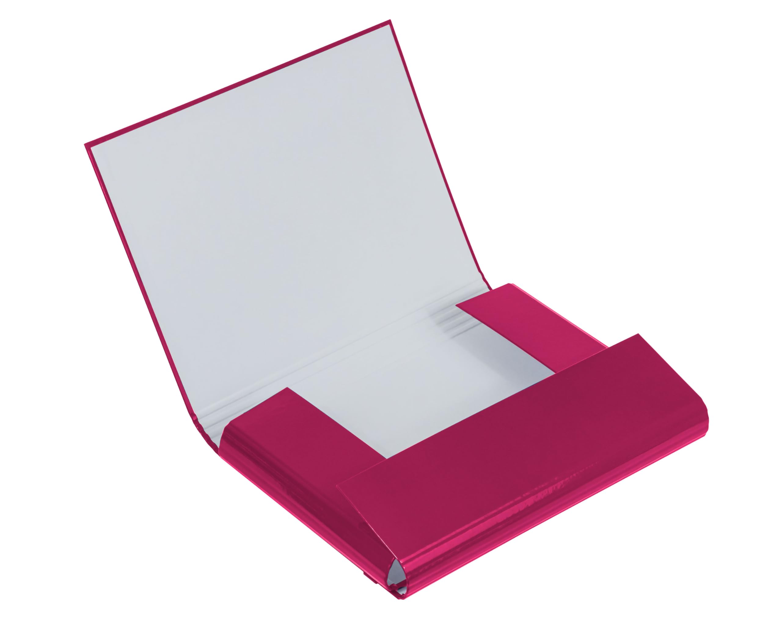 Interdruk A4+ Expanding File Folder Box Rigid - Fuchsia, 24 x 31 cm - Image 2