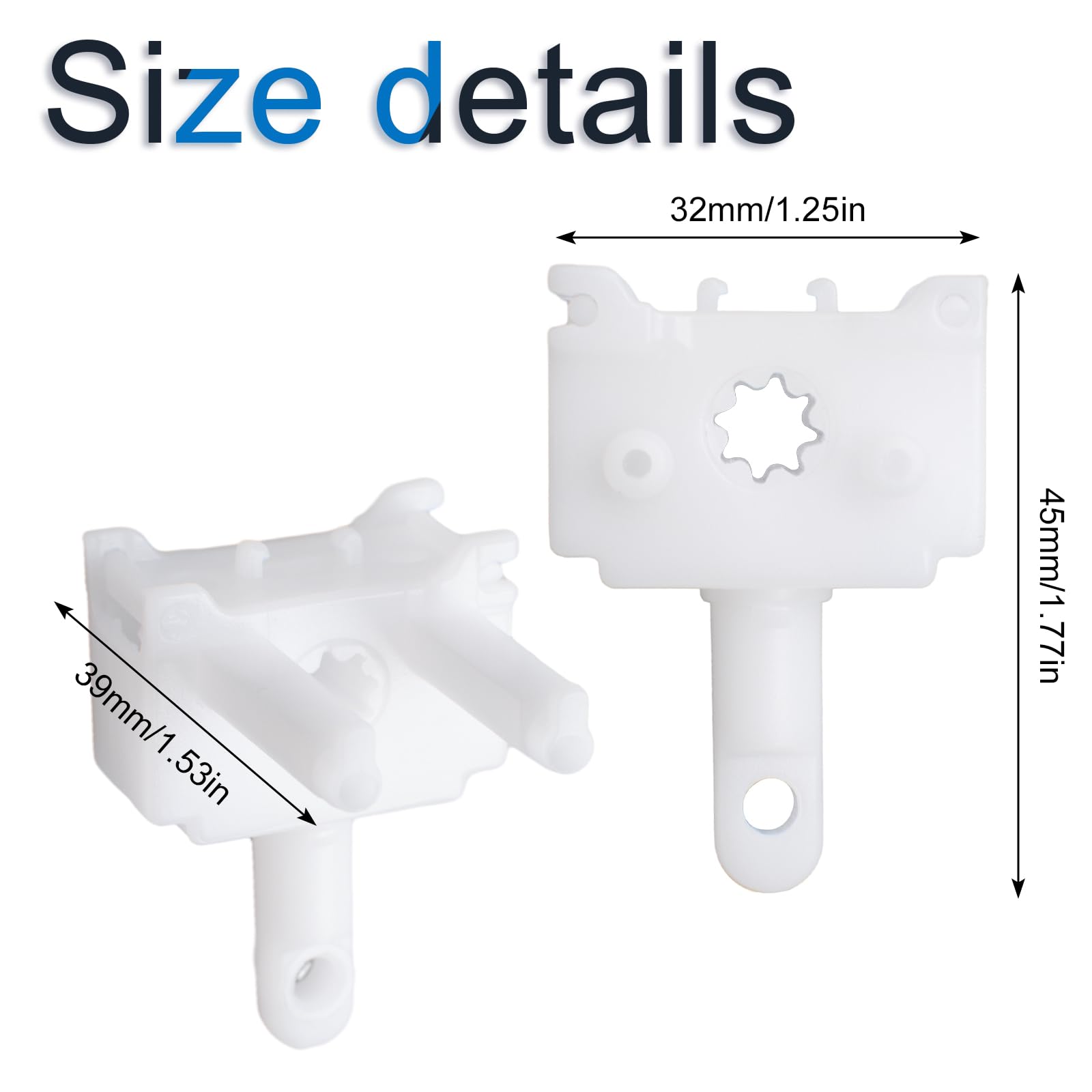 INCREWAY Vertical Blinds Curtain Accessories, 4PCS Vertical Blind Wand Control Replacement Vertical Blinds Repair Accessories Window Blinds Replacement Parts