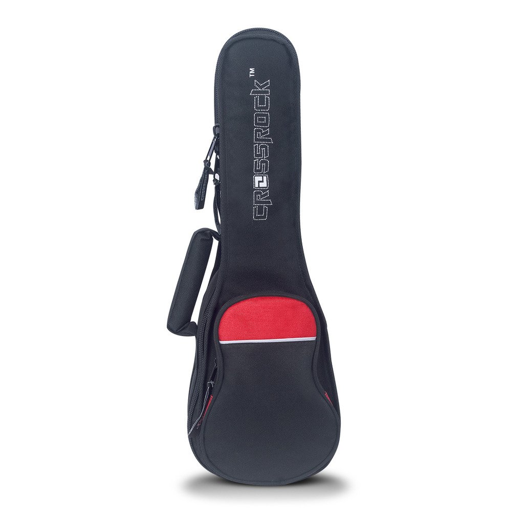 Crossrock Ukulélé soprano Sac Soprano noir/rouge