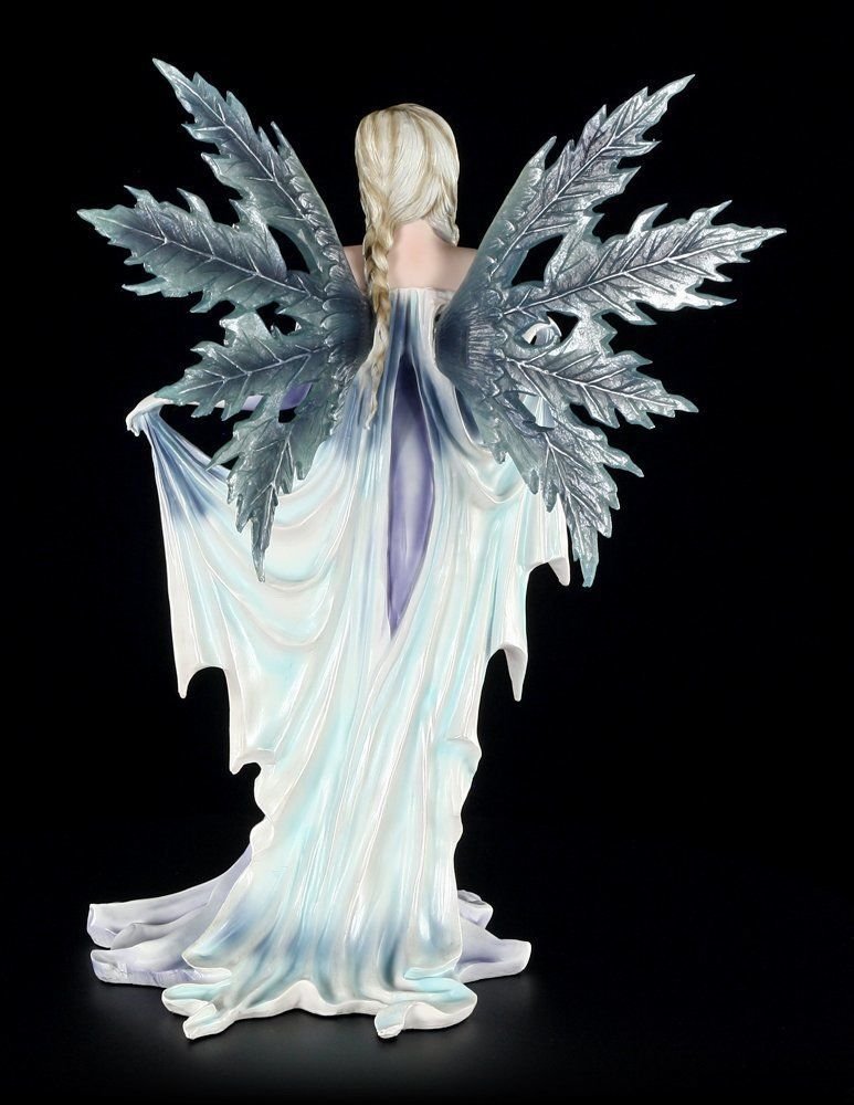 Figuren Shop GmbH Wunderschöne große Elfen Figur - Regina die Schneekönigin - Elfenfigur Elfe Fee Fairy Deko Statue