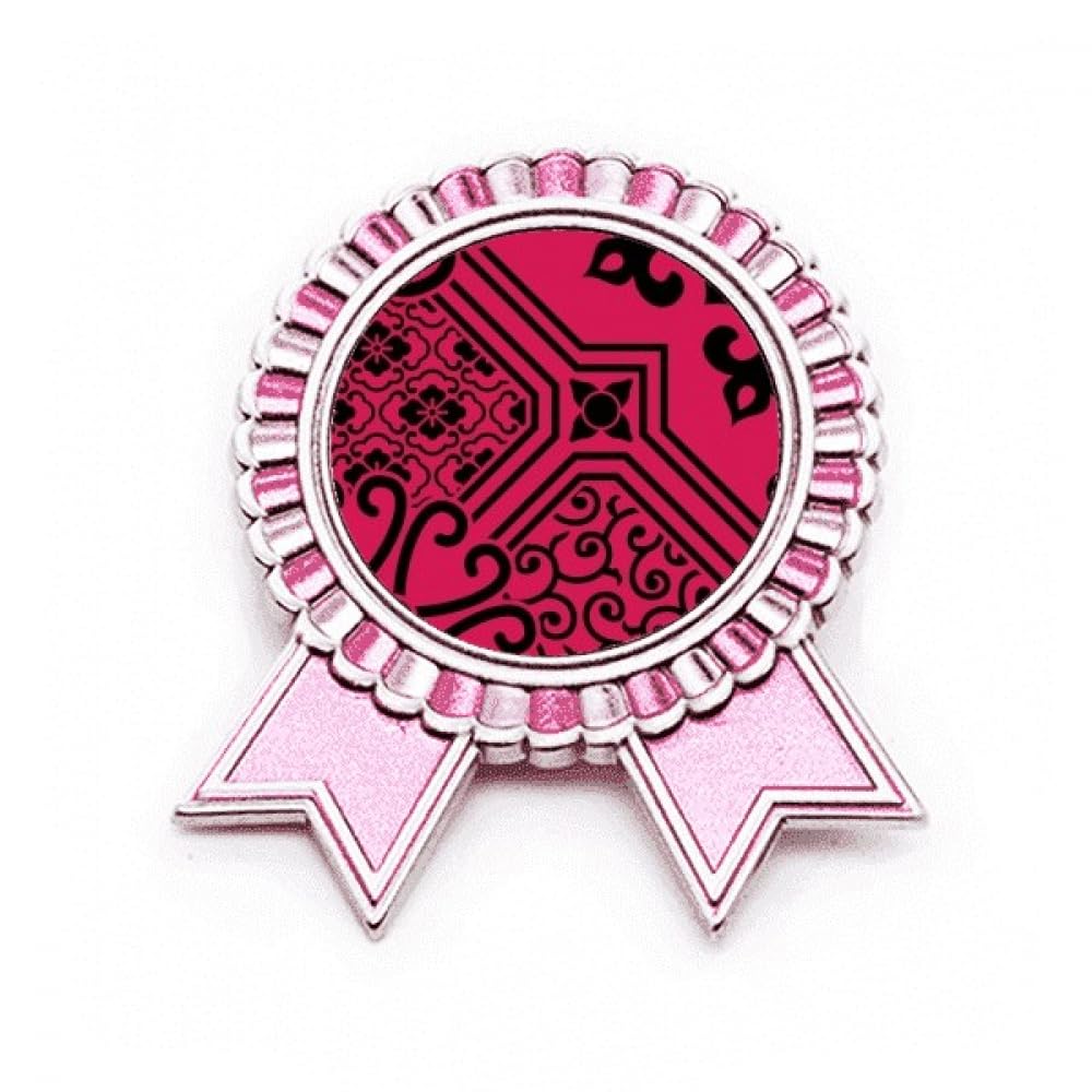 Broche rose style chinois en métal taille M pour customiser une veste - 4