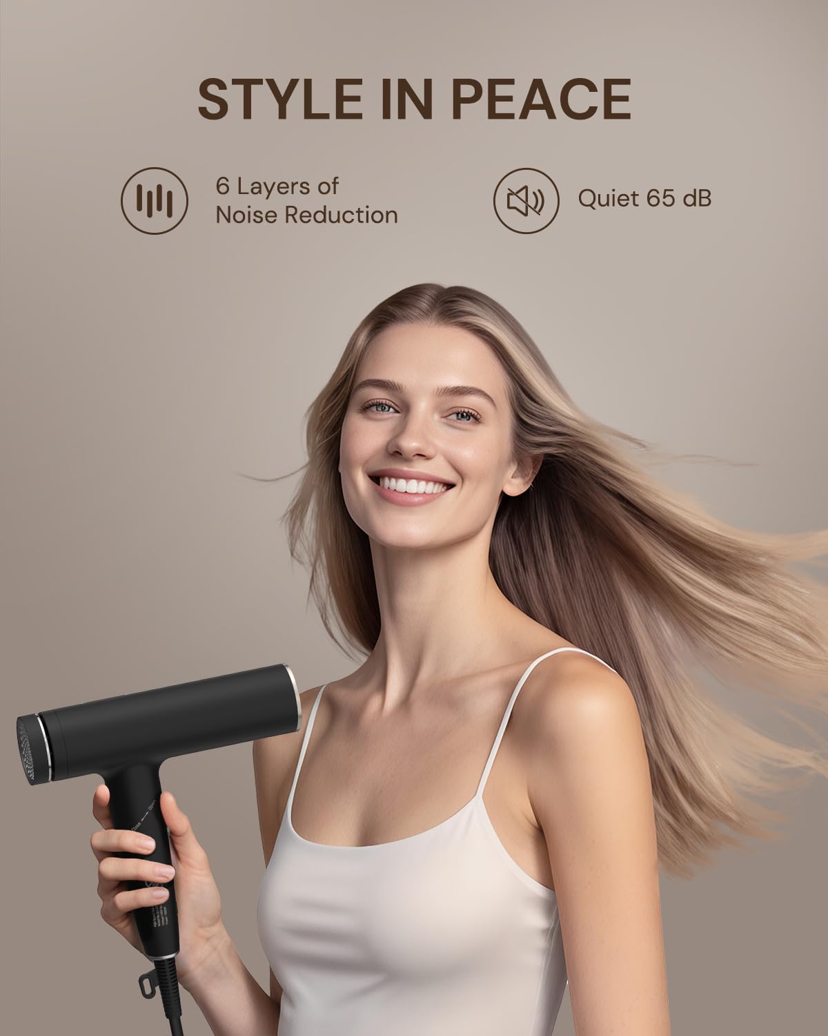 Amazon.com : ANNLARY Plasma Ion Hair Dryer with Diffuser for Curly