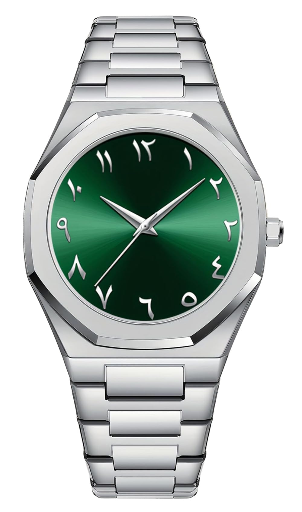 Gosasa Fashion Men's Quartz Watch with Middle Eastern Arabic Numeral Dial Design Stylish Stainless Steel Waterproof Business Casual Wristwatch