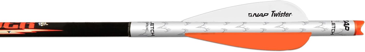 New Archery Products Quikfletch Twister 3-Inch 3-Vane Easy-to-Use Stabilizing Fletching for Increased Accuracy of Crossbow Bolts - 3 & 6 Pack Available