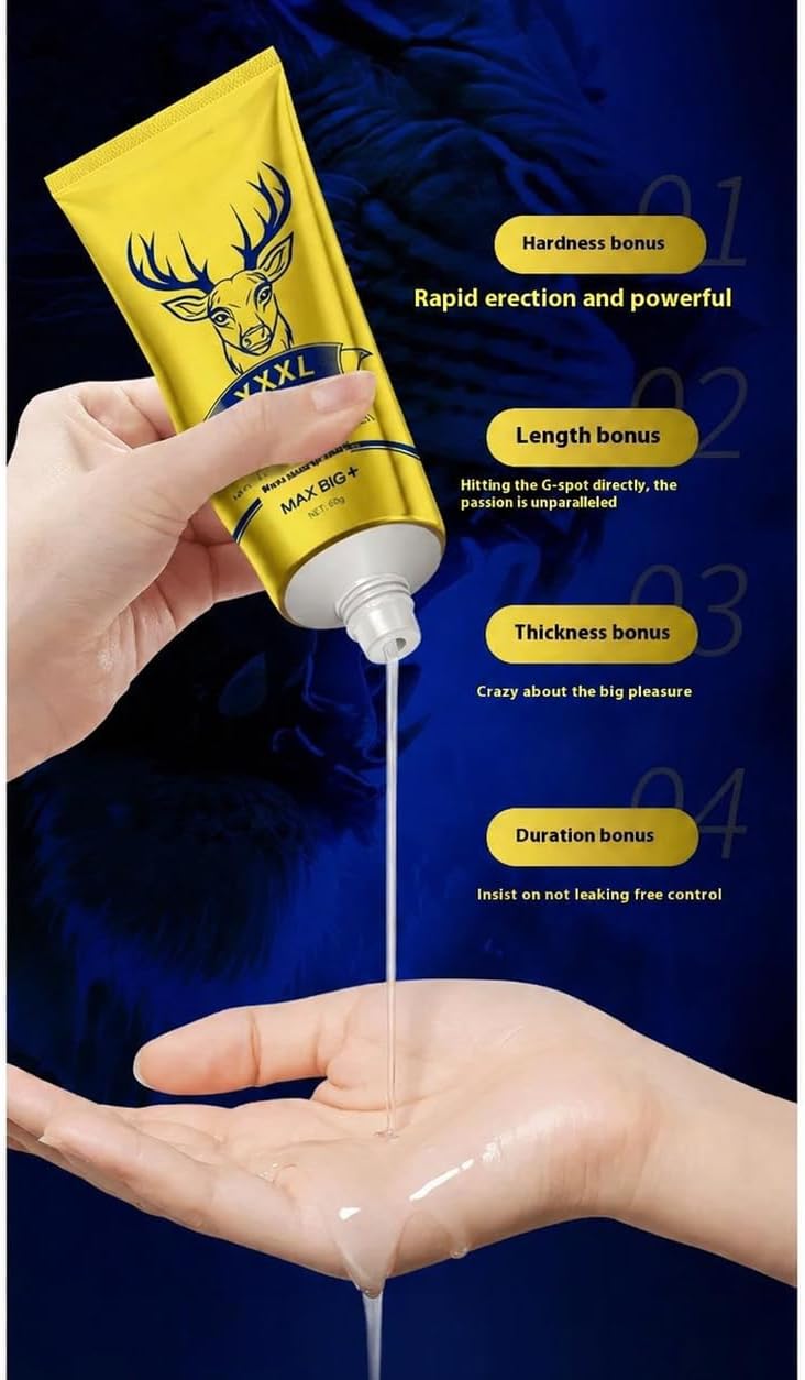 Men’s Intimate Massage Cream for Personal Care, Warming and Cooling Sensation Gel 50ml, Herbal Infused Formula for Skin Comfort and Relaxation, Intimate Care Daily Use