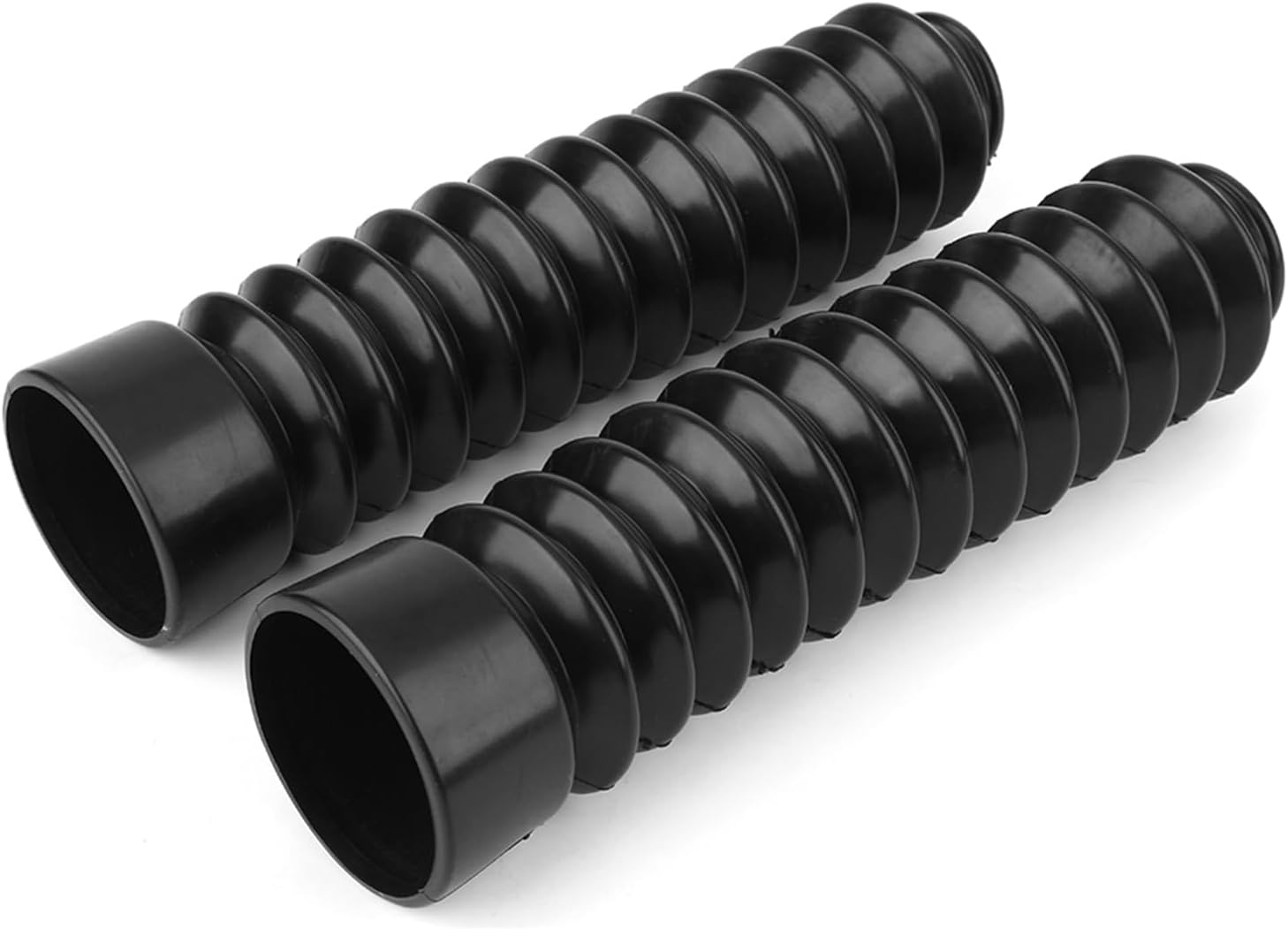 Front Fork Covers Rubber Shock Absorber Protectors 230x52x37mm Strong Toughness Black for Motorcycle