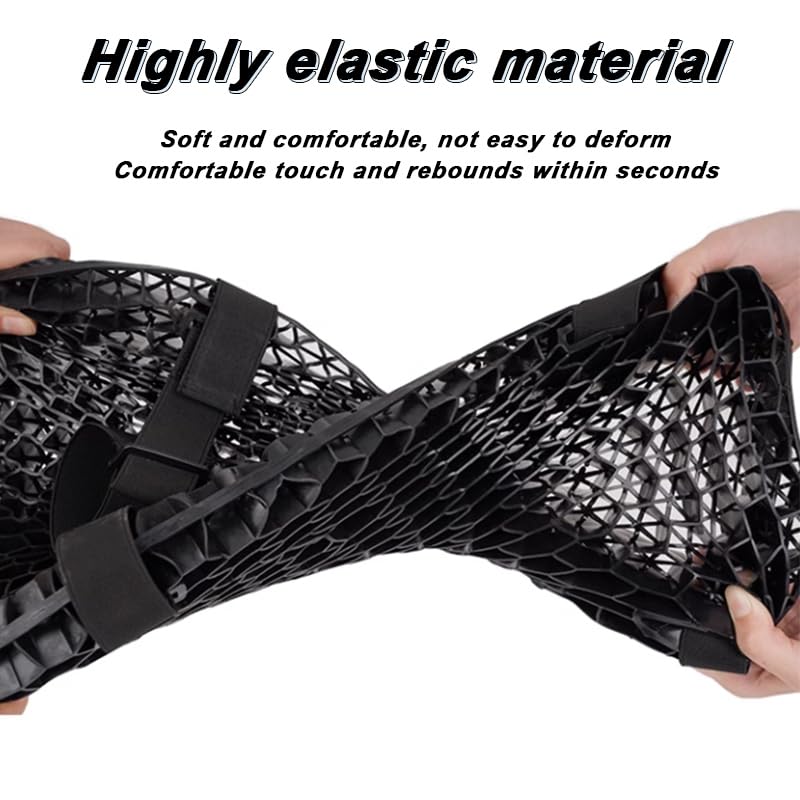 YOFAB Cuscino Sella Moto per BMW F 750 GS 2018-2023, Cuscino di Seduta in Gel Ammortizzatore a Nido d'Ape 3D, Cuscino Sella Moto in Gel Traspirante per Lunghi Viaggi