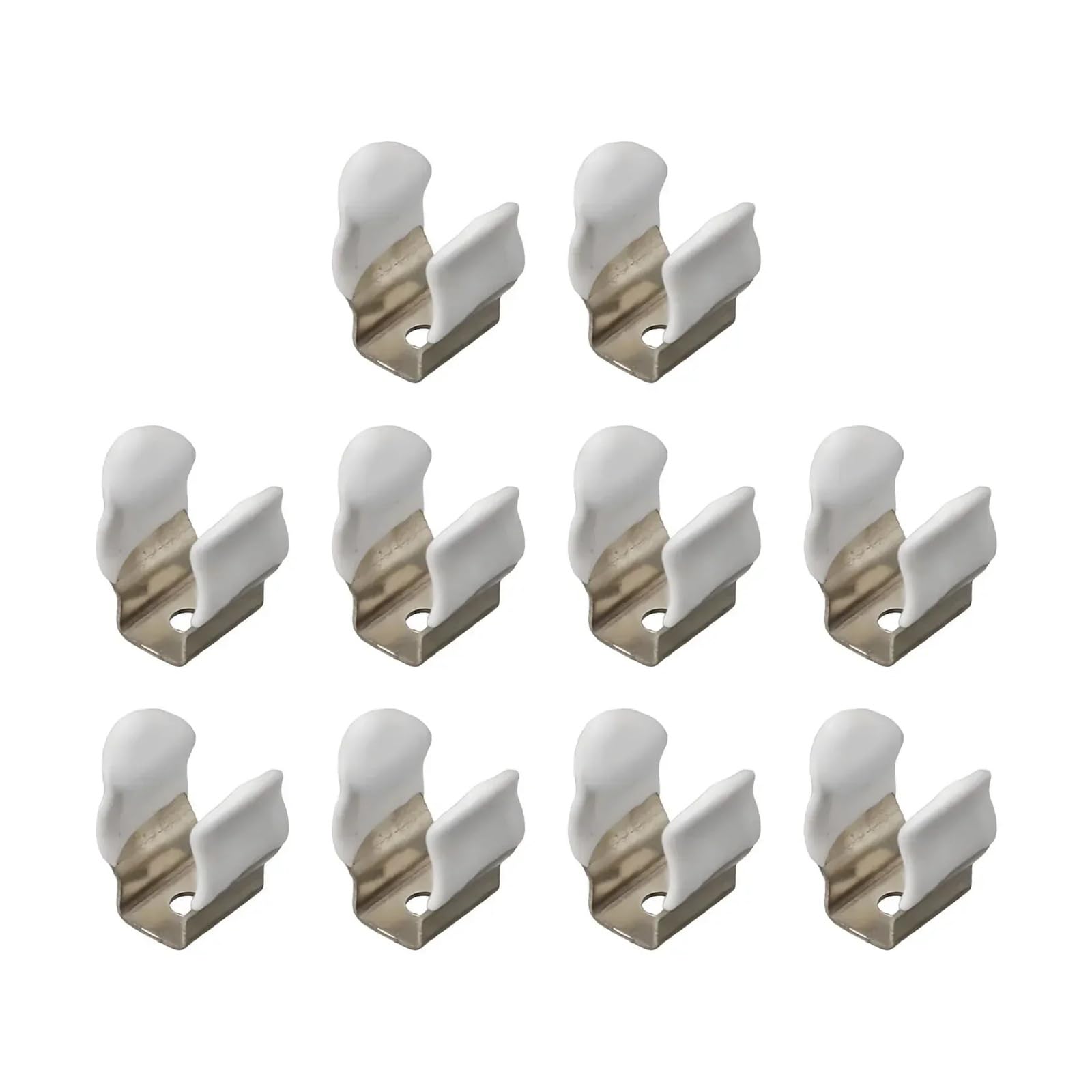 10PCS Clamp Pipes. Spring Clips 10mm 12mm 16mm 19mm 25mm 28mm Base Tool Narrow Storage Hangers(16mm)
