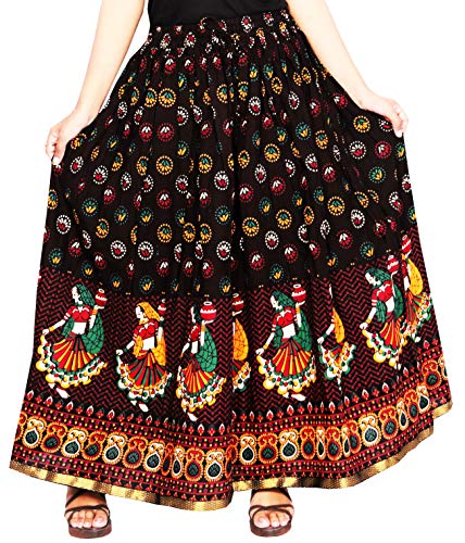 Image of Premium Polyester Long Skirt for Women, Free Size