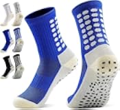 3 Pairs Soccer Socks Anti Slip Athletic Socks with Grip Pads Non Slip Football Basketball Sports Socks for Teenage