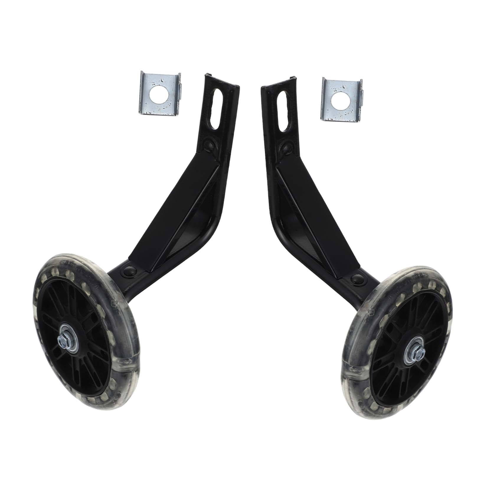 BESPORTBLE 1 Pair Luminous Training Wheels for Boys and Girls Bikes Boys and Girls Bike Wheel Balance Aid Made of High Strength Pu Carbon Steel