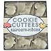 Fox Run Mini Animal Cookie cutters, 0.75 x 1.5 x 1 inches, Metallic