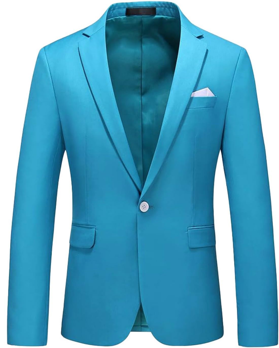 Blazer pour homme - Coupe ajustée - Veste de smoking à revers cranté - Pour mariage, bal de fin d'année, smoking