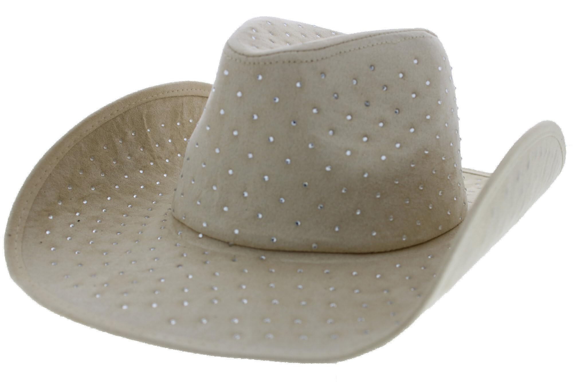 Zac's Alter Ego Fancy Dress Luxury Diamante Stone Cowgirl/Cowboy Hat - 6 Colour Options