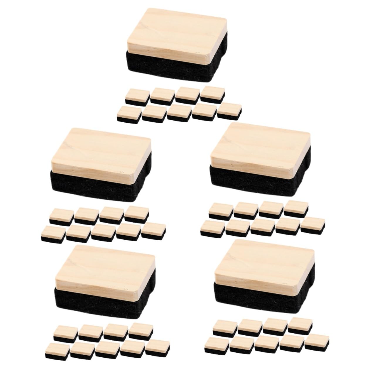 SHINEOFI 5 Sätze Radiergummi Für Whiteboards Kleine Tafelkreide Kreide Reiniger Weiße Tafel Tafel Tafel Tafel Tafel Reiniger Büro Und Schulbedarf 10 Stück * 5