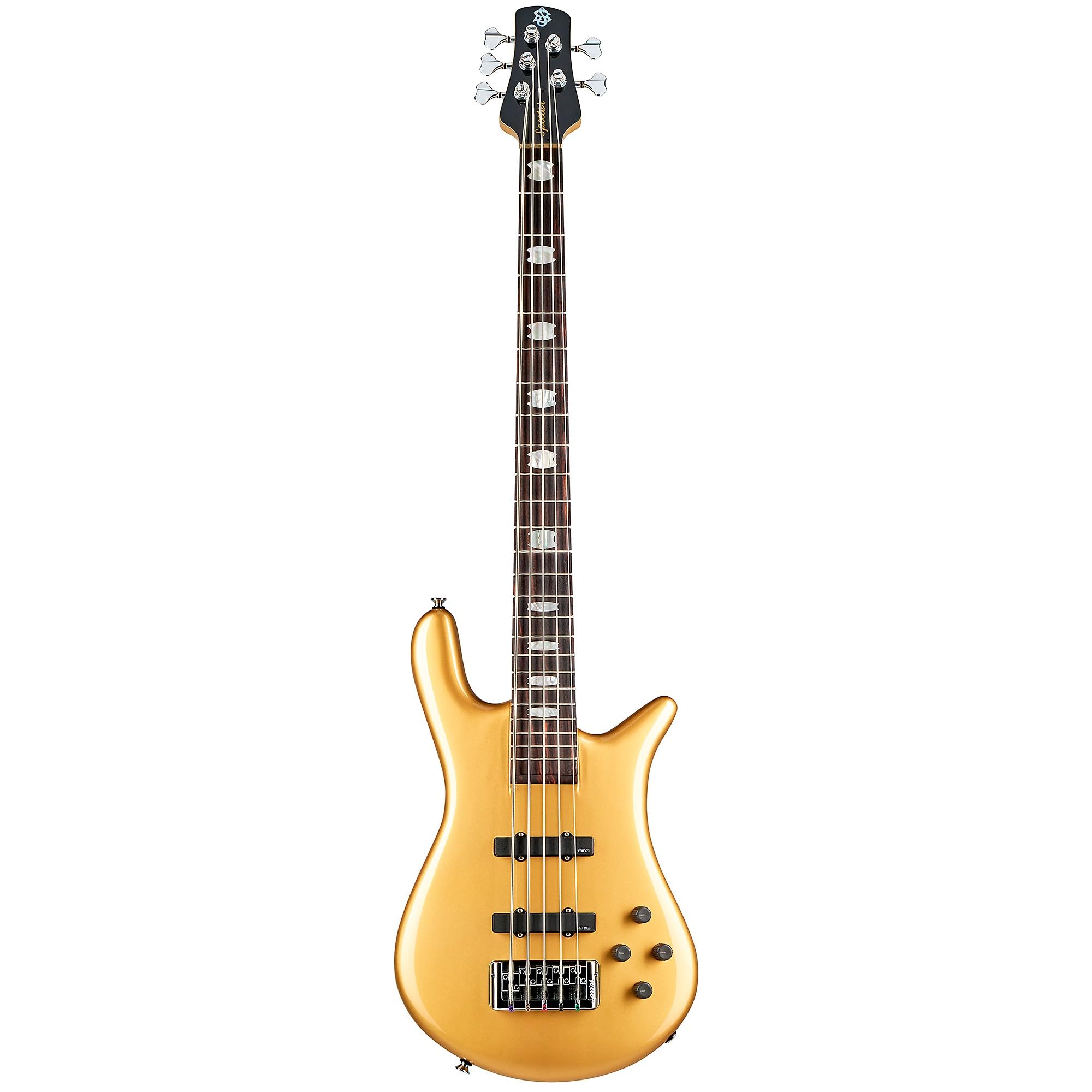 Spector Euro 5 Classic Bass Guitar, Metallic Gold Gloss, Amazon Gift Card $300 Bundle
