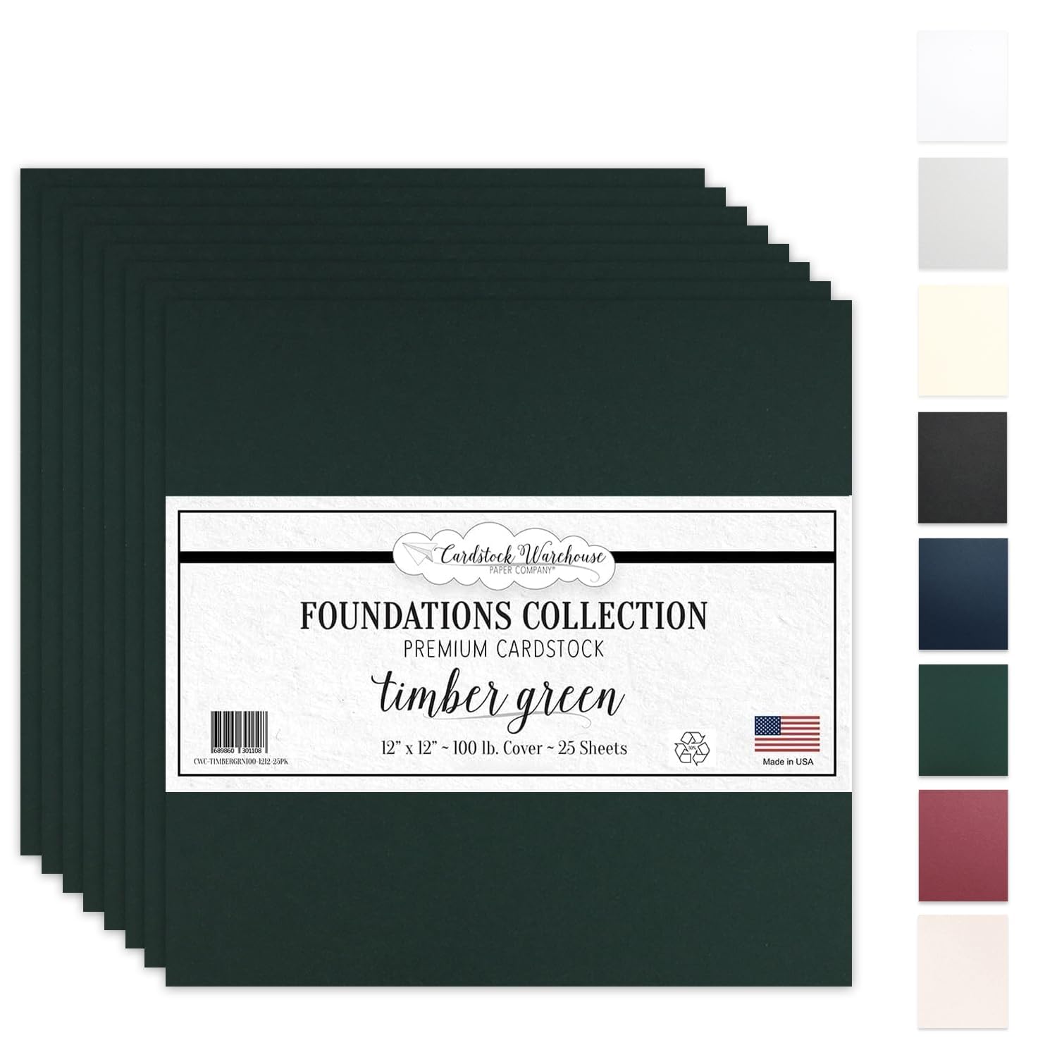 Cardstock Warehouse Timber Green Forest Cardstock