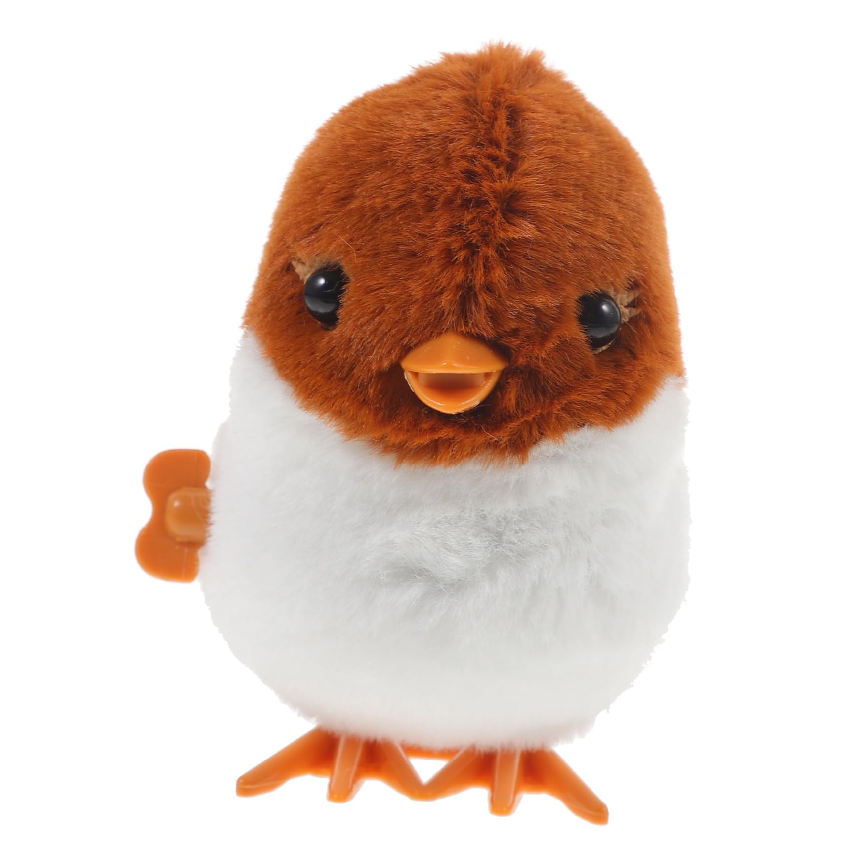 BRIGHTFUFUJumping Sparrow Toy The Gift Hair Scrunchies Wind up Animal for Party Educational Toy Sparrow Wind-up Toys Wind-up Animal Toy Funny Animal Model Party Favors Plush Puzzle Child