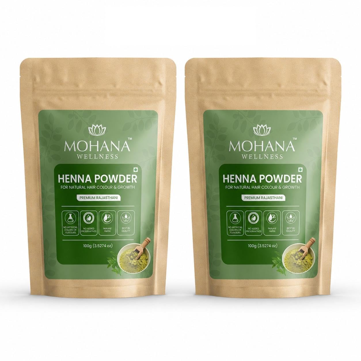 Henna Powder 100 g Pack of 2 | Pure & Natural | Cleanses & Nourishes Hair and Roots | Provides Natural Color & Shine | Helps Reduce Dandruff, Itchy Scalp & Frizz-image-33