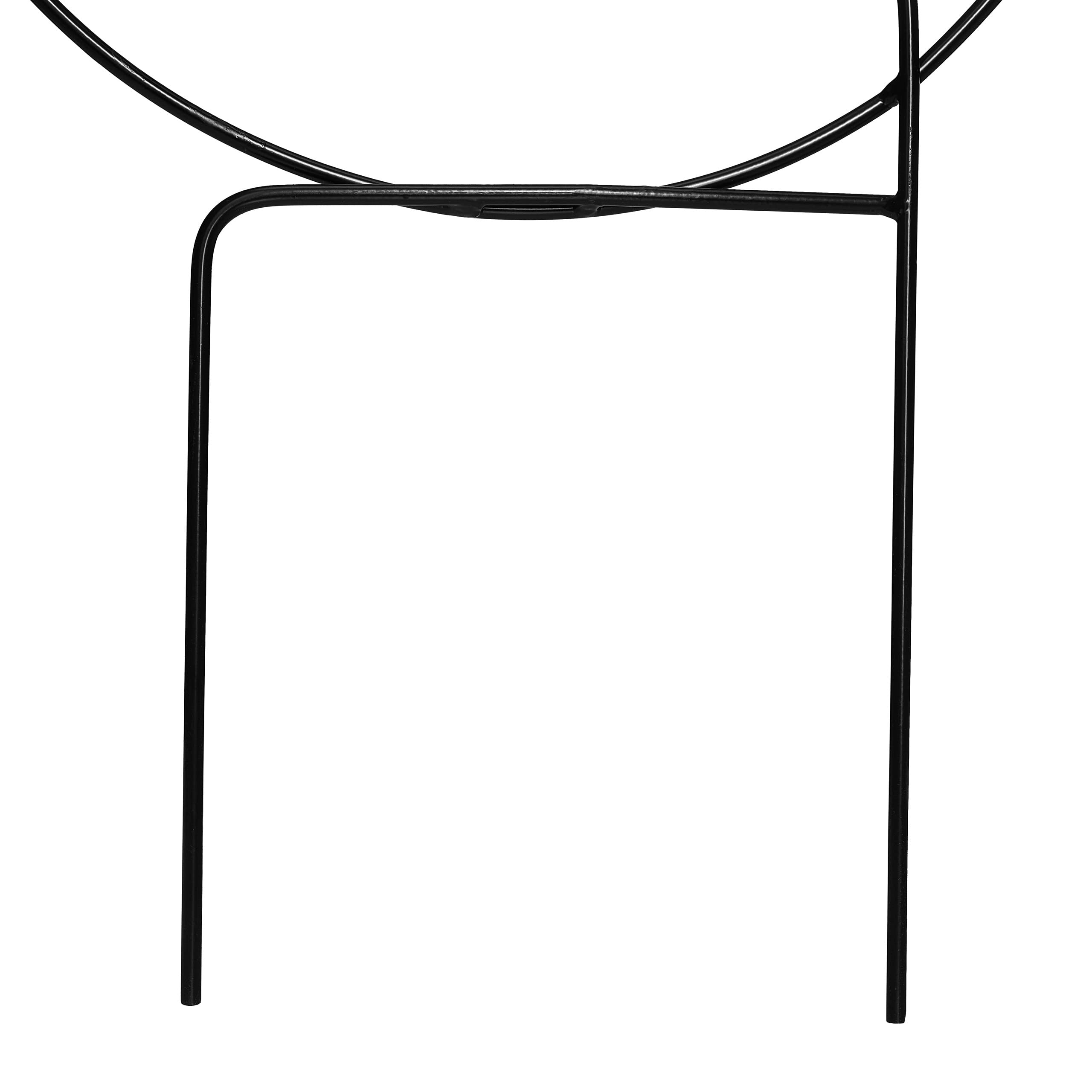 Relaxdays Tuteur décoratif, métal, Lot de 2, Support pout Plantes grimpantes, à Planter,H x L : 144 x 39 cm, Noir
