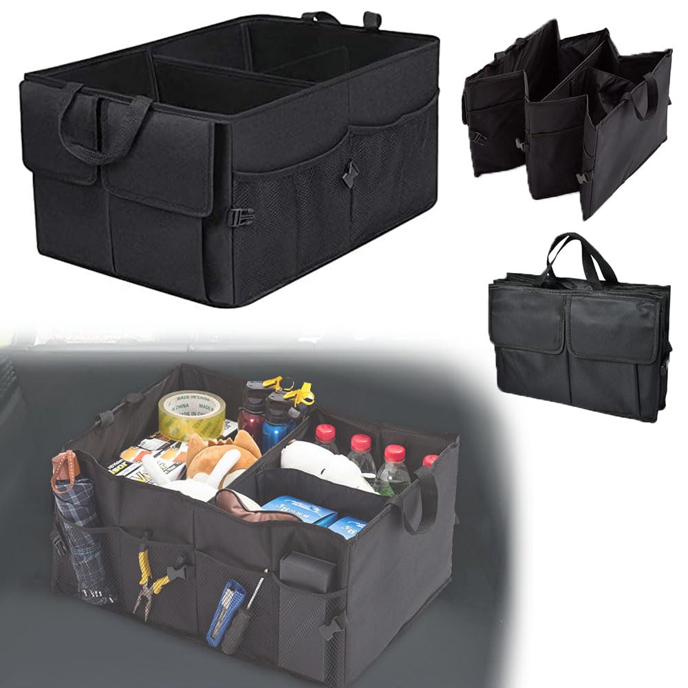 JSYDMA Car Boot Organiser for Toyota C-HR CHR Hybrid/EV A-Gasoline, Car Storage Organiser, Foldable Car Boot Organiser, Car Boot Tidy Storage Box