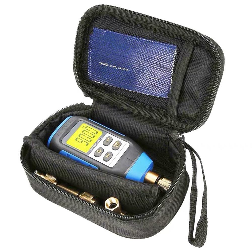 Vacuómetro Digital VMV-1, Portátil, de Alta Precisión, con Pantalla Digital y Combinación de Presión y Vacío, Electrónico.