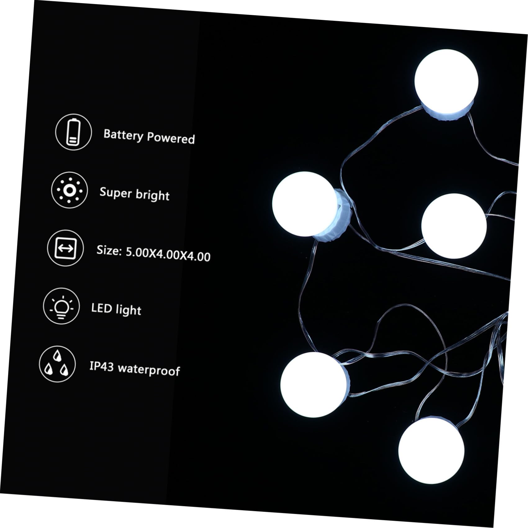 Kit de Lumières LED pour Miroir de Coiffeuse avec 10 Ampoules
