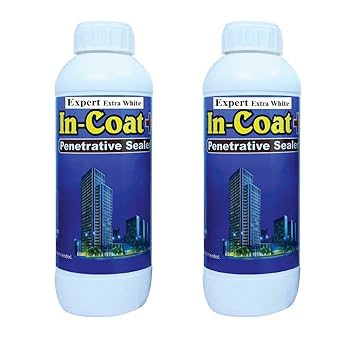 Incoat Plus Extra White 2L Wall Primer and Paints (High Performance Waterproofing with Extra White Heat Reflective Cool Coating for Walls and Terrace, Etc)