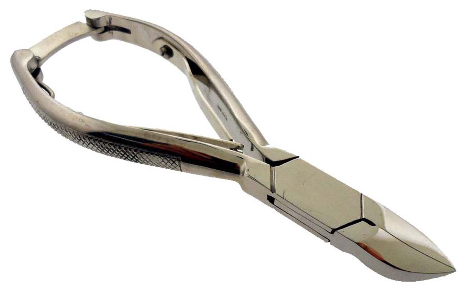 KUTZ 5.5" Stainless Steel Heavy Duty Curved Blade Toenail Clipper | Has 1" Curved Tip | Built with Safety Lock | Double Spring Action | A Must Have for Grooming | Clips Through The Toughest Nails