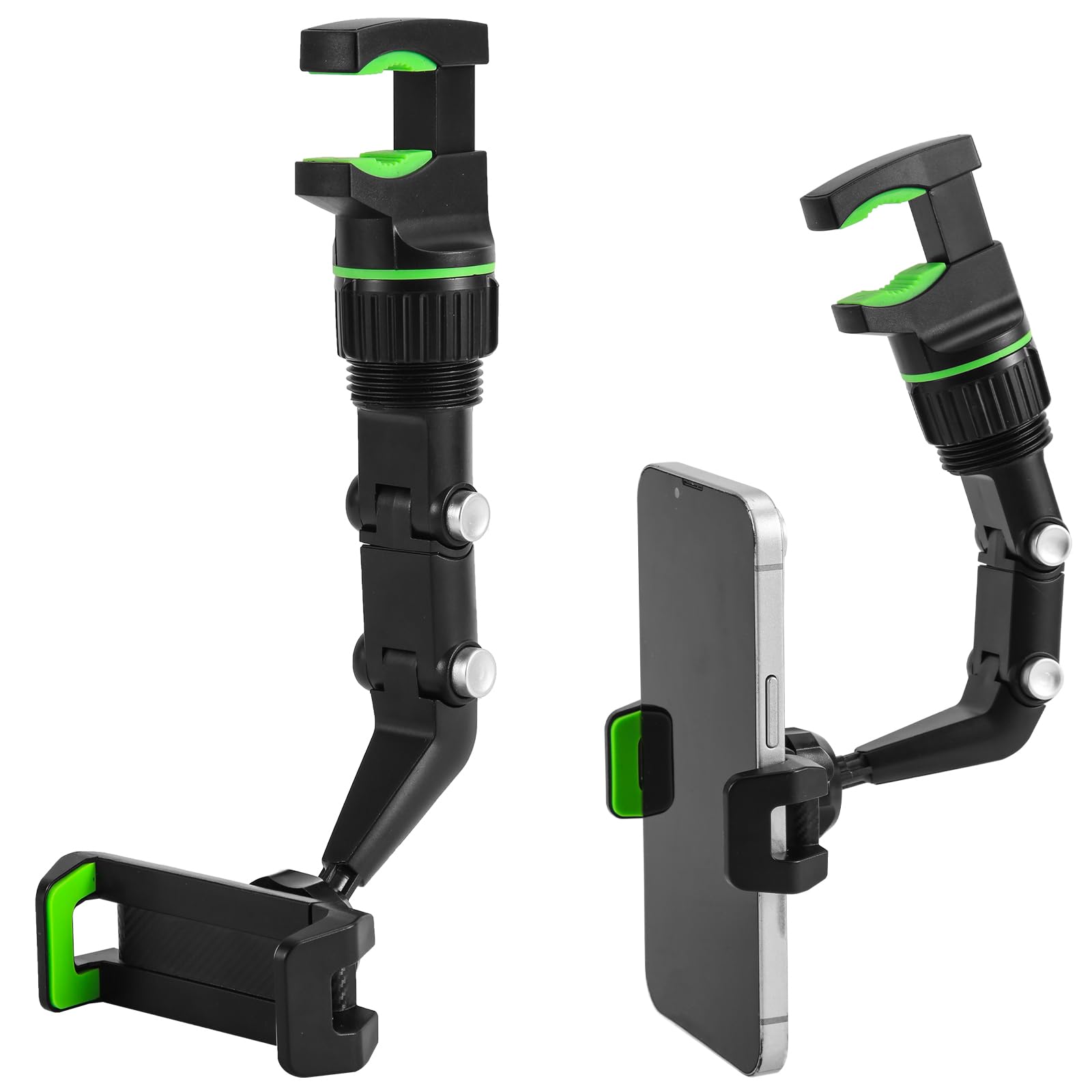 XIHIRCD Rotadogrip Phone Holder, 360 Degree Rotatable Rotato Grip Cell Phone Holder Multifunctional Rotato Grip Phone Mount Car Phone Holder Rearview Mirror Phone Holder for Car