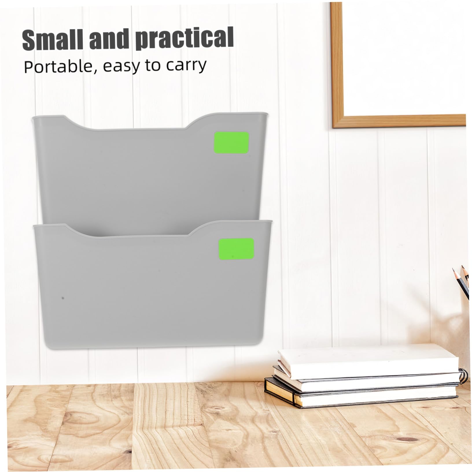 jojofuny Organizador de Pared para Soporte Colgante Multifuncional para Archivos Revistas y Folletos Estante de Almacenaje Vertical para Oficina y de Espacio Fácil Instalación