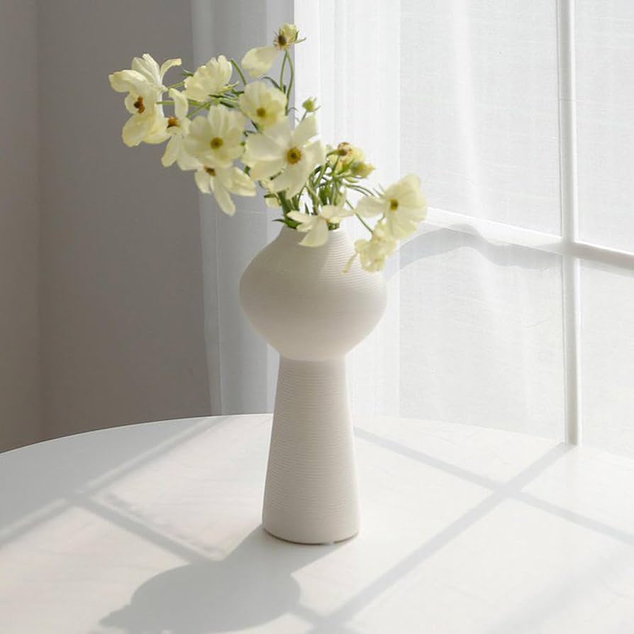 Amazon.co.jp: YJFFQ 陶器 フラワーベース 花瓶 大きい 25cm