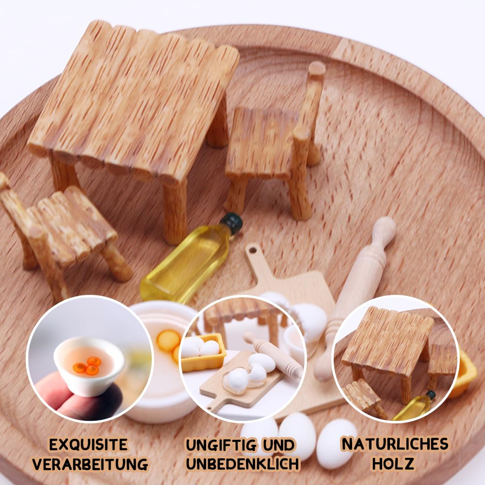 Set Miniatures Cuisine 1/12 – Cafetière Moka, Tasses, Pain – Alliage Et Résine – Pour Maison De Poupée Ou Collection
