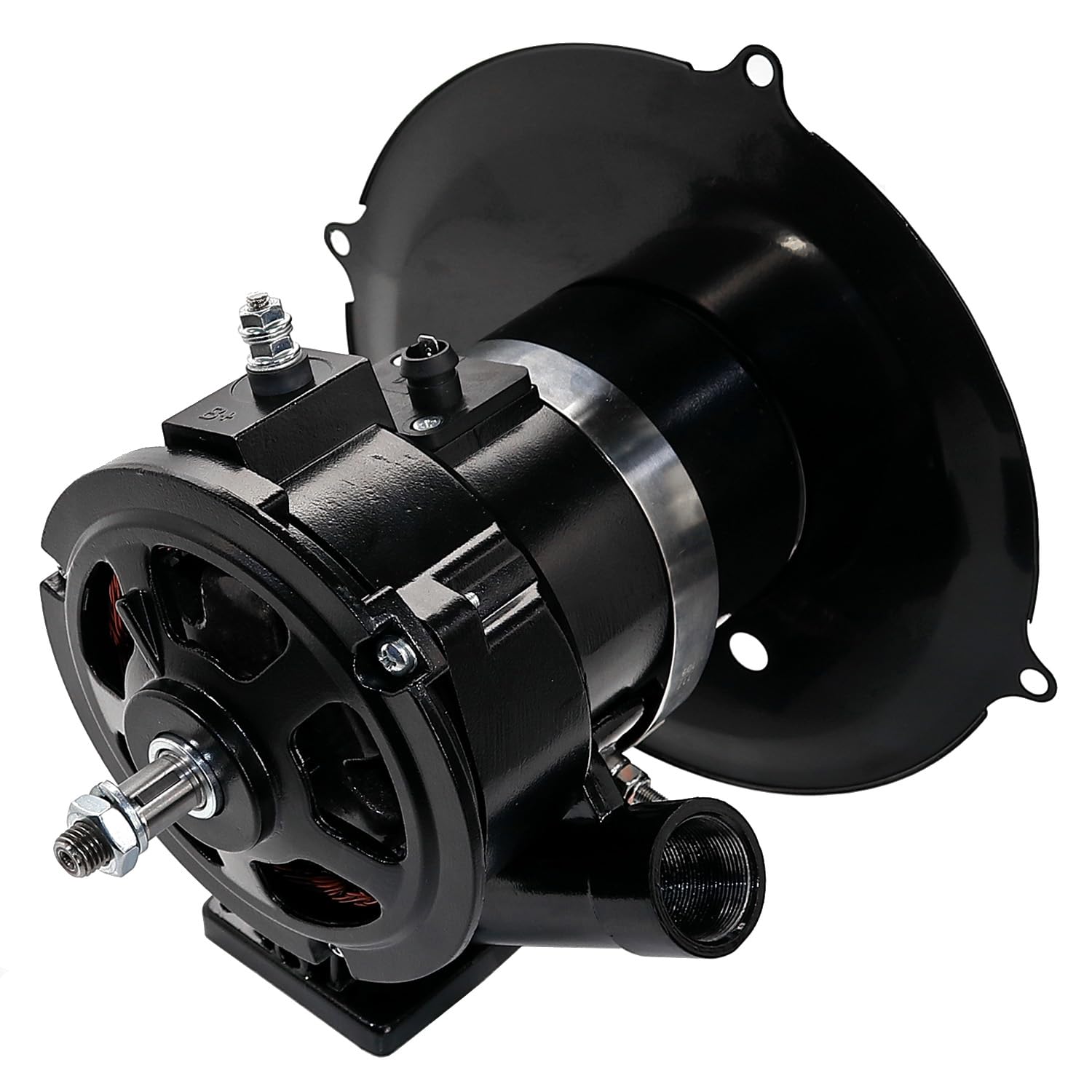 BP12V Black 60 Amp Alternator Kit, 5pc, Compatible with VW Bug, Bus, GHIA, S/B